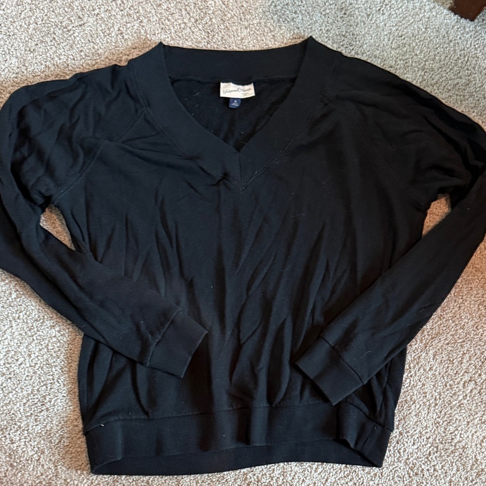 Universal Thread Black Knit V-Neck Sweater